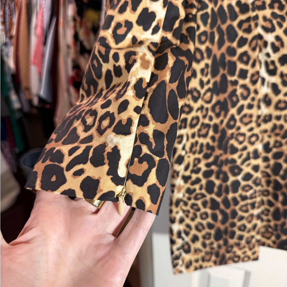 Tuckernuck Leopard-Print Puff-Sleeve Top - Brown/Cream - Picture 7 of 7